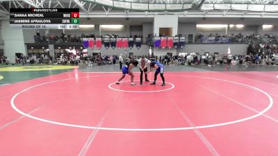 165 lbs Round Of 16 - Sanaa Micheal, West Haven vs Jasmine Afrailova, Suffield/Windsor Locks