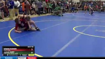 138 lbs Cons. Round 1 - Ethan Oldiges, INDIAN LAKE vs Lucas Knipp, Fort Wayne Bishop Luers