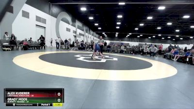 90 lbs Placement Matches (8 Team) - Alex Kuderer, LAW/Crass Wrestling vs Grady Moos, Burnett Trained