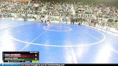 100 lbs Cons. Round 2 - Jakayla Cruz, Victory Wrestling-Central WA vs Tessa Newberry, Lewis Academy Wrestling