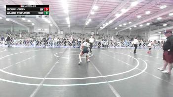 132 lbs Rr Rnd 2 - Michael Queen, CentralMD Red vs William Stapleton, Triumph Blue