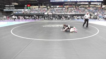 105 lbs 5th Place Match - Keila Cisper, Overland Park-St. Thomas Aquinas HS vs Keira Leyva, Great Bend HS