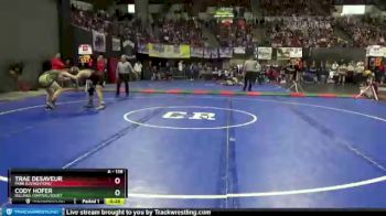 Cons. Round 3 - Trae DeSaveur, Park (Livingston)/ vs Cody Hofer, Billings Central/Joliet