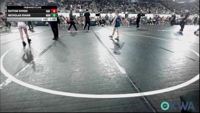 58 lbs Consi Of 4 - Sutton Stites, Raw Wrestling Club vs Nicholas Evans, Hurricane Wrestling Academy