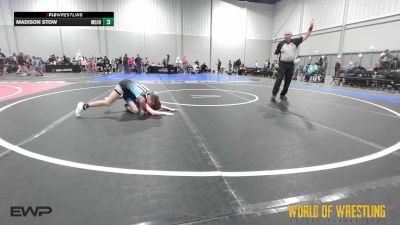 80 lbs Rr Rnd 3 - Kaidence Cisneroz, Scrappers 7-12 vs Madison Stow, Mojo 7-12