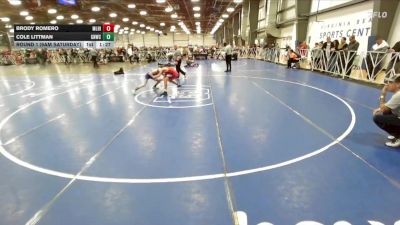 92 lbs Round 1 (9am Saturday) - Brody Romero, Mile High vs Cole Littman, Great Neck W.C