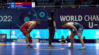 92 kg 1/4 Final - Feyzullah Akturk, Turkey vs Gkivi Bliatze, Greece