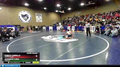 152 lbs Champ. Round 1 - Fabius Carrillo, Golden Valley vs Dominick Luna, Turlock