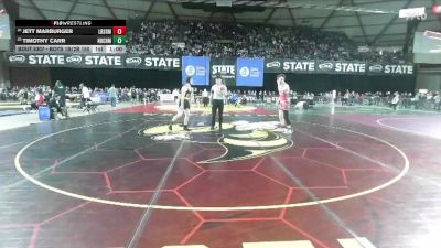 Boys 1B/2B 150 Cons. Round 1 - Jett Marburger, Liberty (Spangle) vs Timothy Carr, North Beach