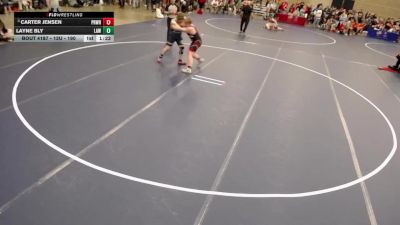 12U - 190 lbs Quarters - Carter Jensen, Princeton Wrestling vs Layne Bly, LAW