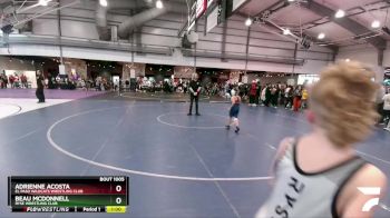 80 lbs Champ. Round 1 - Beau Mcdonnell, Ryse Wrestling Club vs Adrienne Acosta, El Paso Wildcats Wrestling Club