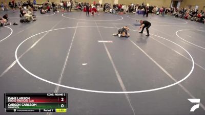 145 lbs Cons. Round 2 - Kane Larson, Outlaw Wrestling Club vs Carson Carlbom, Minnesota