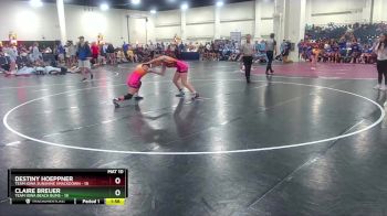 135 lbs Round 2 (8 Team) - Destiny Hoeppner, Team Iowa Sunshine Smackdown vs Claire Breuer, Team Iowa Beach Bums
