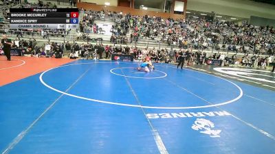 U20 Women - 57 lbs Champ. Round 1 - Brooke McCurley, TX vs Kandice Spry, OH