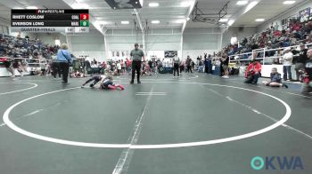 64-67 lbs Quarterfinal - Rhett Coslow, Coalgate Wildcat Wrestling Club vs Everson Long, Marlow Outlaws