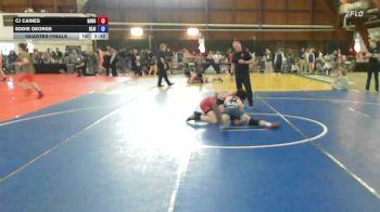 130A lbs Quarterfinal - Cj Caines, Hanover Area vs Eddie George, Blair Academy