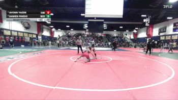 132 lbs Quarterfinal - Damien Pinedo, West Covina vs Jayden Yazzie, El Modena