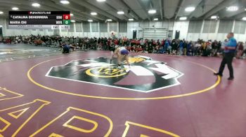 155 lbs Champ. Round 2 - Maria Eni, Woodland Park vs Catalina DeHerrera, Denver North