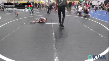 43 lbs Consi Of 8 #2 - Tate Compton, Watonga Youth Wrestling vs Stetson Phillips, Smith Wrestling Academy