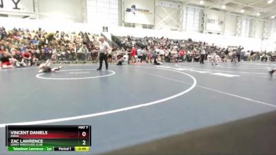 50 lbs Cons. Round 4 - Vincent Daniels, NWAA vs Zac Lawrence, LeRoy Wrestling Club