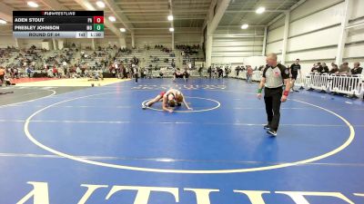 138 lbs Round Of 64 - Aden Stout, PA vs Presley Johnson, MO