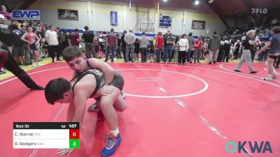 110 lbs Semifinal - Clayton Warner, Sallisaw Takedown Club vs Bryce Rodgers, Raw Wrestling Club