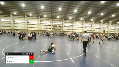 72 lbs Cons. Round 3 - Wyatt Byrd, Wyoming Underground Wrestling vs Riggs Pay, JWC