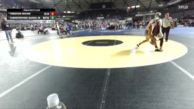 Boys 1A 144 lbs Quarterfinal - Christopher Garza Jr, Wapato vs Trenton Richie, Zillah