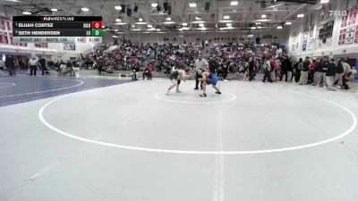 Boys 138 lbs Quarterfinal - Elijah Cortez, Gilroy Boys vs Seth Hendersen, Live Oak Boys