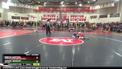 75 lbs Quarterfinal - Ezekiel Bradley, Big Lake vs Brevig Hartwig, Lakeville Youth Wrestling Asso