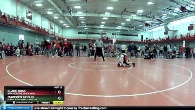 85 lbs Cons. Round 2 - Maverick Hoehn, North Posey Wrestling Club vs Blake Doss, New Palestine Junior High