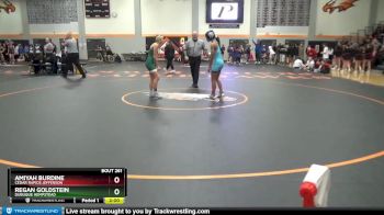 110 lbs 5th Place Match - Regan Goldstein, Dubuque Hempstead vs Amiyah Burdine, Cedar Rapids Jefferson