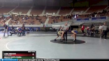 D4-113 lbs Quarterfinal - Brock Santa Maria, Tombstone HS vs Lyric Brooks, Chino Valley