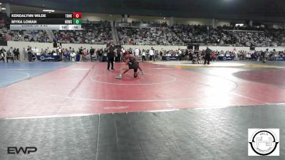 120 lbs Consi Of 8 #2 - Kendalynn Wilde, Tonkawa vs Myka Loman, Newcastle Wrestling