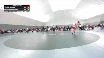 285 lbs Champ. Round 1 - Titus Waters, Wabash vs Mateo Armendariz, King