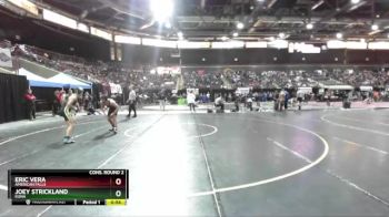 126 lbs Cons. Round 2 - Joey Strickland, Kuna vs Eric Vera, American Falls