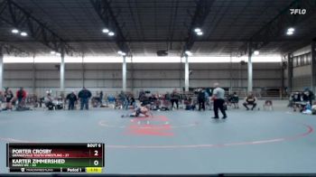 71 lbs Round 3 (4 Team) - Porter Crosby, Grangeville Youth Wrestling vs Karter Zimmershied, Hawks WC