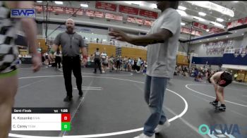 126 lbs Semifinal - Konrad Kosanke, Standfast OKC vs Cade Carey, Team Guthrie Wrestling