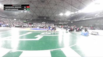 Girls 1B/2B/1A 125 Champ. Round 2 - Alexsandra Mendoza, Zillah (Girls) vs Jayleth Gonzalez, Kiona Benton (Girls)