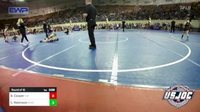 70 lbs Round Of 16 - Brody Cooper, Elgin Wrestling vs Caedmon Robinson, Saints Youth Wrestling Club