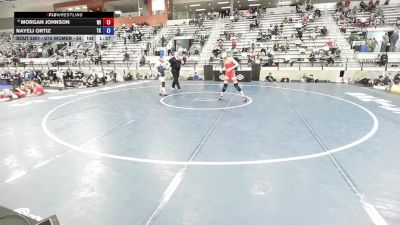 U15 Women - 54 lbs Cons. Round 4 - Morgan Johnson, WI vs Nayeli Ortiz, TX