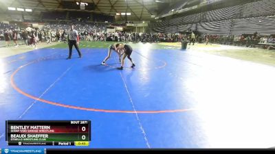 97 lbs Cons. Round 4 - Beaudi Shaeffer, Othello Wrestling Club vs Bentley Mattern, Scrap Yard Garage Wrestling