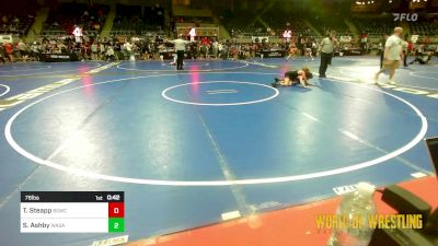 76 lbs Consi Of 32 #2 - Tytus Steapp, Big Game WC vs Schaeffer Ashby, Wasatch Wrestling Club