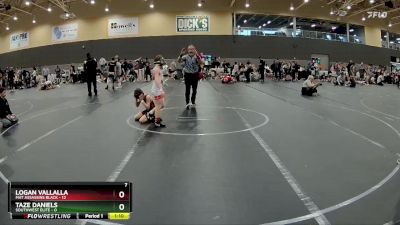 60 lbs Round 3 - Logan Vallalla, Mat Assassins Black vs Taze Daniels, SouthWest Elite