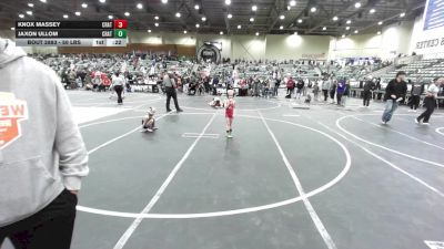 50 lbs 2nd Place - Knox Massey, Crater Mat Club vs Jaxon Ullom, Crater Mat Club