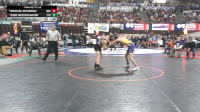 A - 144 lbs Quarterfinal - Todd Whitescarver, Stevensville vs Michael Moorman, Laurel