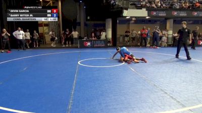 115 lbs Cons. Quarters - Devin Garcia, Suples Wrestling Club vs Barry Ritter Jr., Hurricane Wrestling Academy