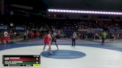 D 3 160 lbs Quarterfinal - Nylan Alexander, Thomas Jefferson vs Luke Fontenot, Basile