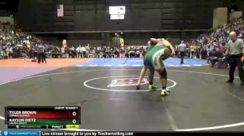 5A - 285 lbs Champ. Round 1 - Kayson Dietz, Salina-South vs Tyler Brown, Topeka-Seaman