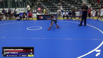 63 lbs 5th Place Match - Alessandro Calderon, SC vs Dozier Young Iv, PA